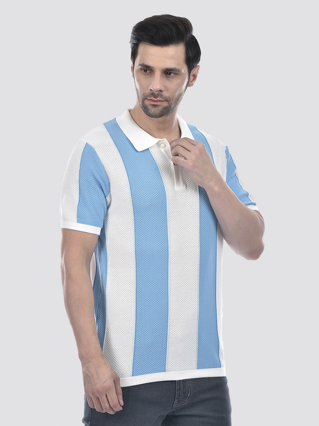 Numero Uno Men Striped Multicolor T-Shirt